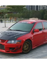 Carbonado CFRP VTX Style Hood for Mitsubishi Evo 2003-2006, Carbon Fiber Finish                                     - CF8428VT.H - Image 7