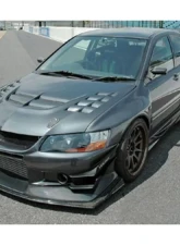 Carbonado CFRP VTX Style Hood for Mitsubishi Evo 2003-2006, Carbon Fiber Finish                                     - CF8428VT.H - Image 10
