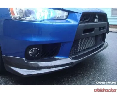 Carbonado CFRP BS Style Front Lip for Mitsubishi Evolution 10 2008-2016 - CF8430BS.FL