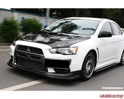 Carbonado CFRP BS Style Front Lip for Mitsubishi Evolution 10 2008-2016 - CF8430BS.FL