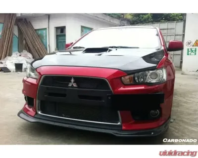 Carbonado CFRP BS Style Hood Mitsubishi Evolution 10 2008-2016 - CF8430BS.H