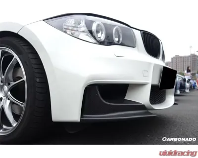 CARBONADO Carbonado CFRP RZ Style Front Lip Splitter for BMW 1M E82 E88 2008-2013 - CF8461AF.L
