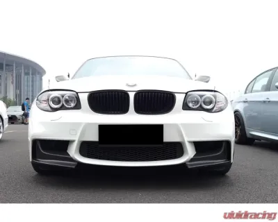 CARBONADO Carbonado CFRP RZ Style Front Lip Splitter for BMW 1M E82 E88 2008-2013 - CF8461AF.L