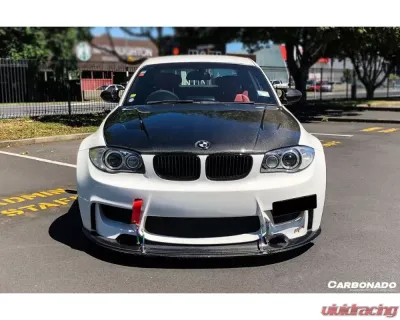 CARBONADO Carbonado CFRP RZ Style Front Lip for BMW 1M E82 E88 2008-2013 - CF8461RZ.FL