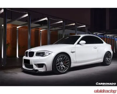 CARBONADO Carbonado CFRP RZ Style Front Lip for BMW 1M E82 E88 2008-2013 - CF8461RZ.FL