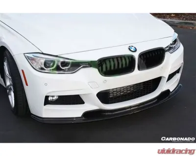 Carbonado CFRP VA Style Front Lip - MT Rear Bumper Only BMW 3 Series F30 | F35 2013-2019 - CF8467VA.FL