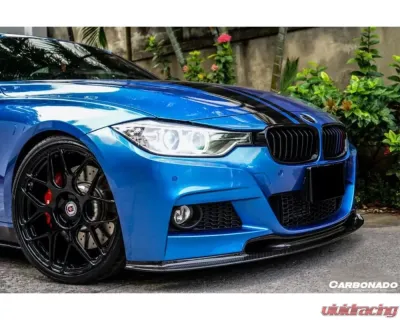 Carbonado CFRP VA Style Front Lip - MT Rear Bumper Only BMW 3 Series F30 | F35 2013-2019 - CF8467VA.FL