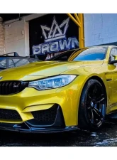 Carbonado Carbon Fiber Reinforced Plastic Front Lip for BMW M3 F80 M4 F82 2014-2020                                     - CF8468BS-FL - Image 11