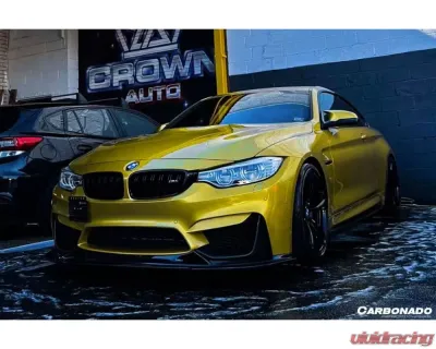 Carbonado Carbon Fiber Reinforced Plastic Front Lip for BMW M3 F80 M4 F82 2014-2020 - CF8468BS-FL
