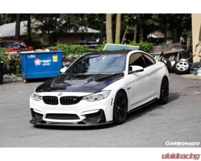 Carbonado Carbon Fiber Reinforced Plastic Front Lip for BMW M3 F80 M4 F82 2014-2020 - CF8468BS-FL