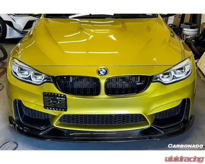 Carbonado Carbon Fiber Reinforced Plastic Front Lip for BMW M3 F80 M4 F82 2014-2020 - CF8468BS-FL
