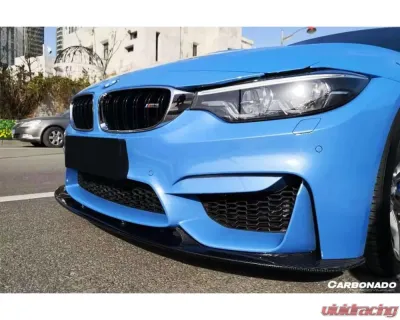 CARBONADO Carbonado CFRP D3 Style Front Lip for BMW M3 F80 M4 F82 2014-2020 - CF8468D3.FL