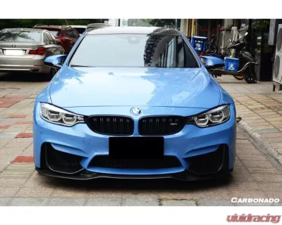 Carbonado Carbon Fiber Reinforced Plastic Front Lip for BMW M3 F80 M4 F82 2014-2020 - CF8468PSM.FL