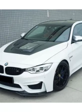 Carbonado Carbon Fiber Reinforced Plastic Front Lip for BMW M3 F80 M4 F82 2014-2020                                     - CF8468PSM.FL - Image 6