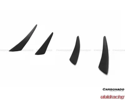 Carbonado CFRP EXOT Style Front Canards - M-Tech Only BMW 2 Series F22 | F23 2013-2016 - CF8469EXO.CRD