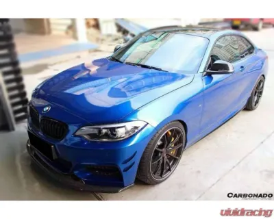 Carbonado CFRP EXOT Style Front Canards - M-Tech Only BMW 2 Series F22 | F23 2013-2016 - CF8469EXO.CRD