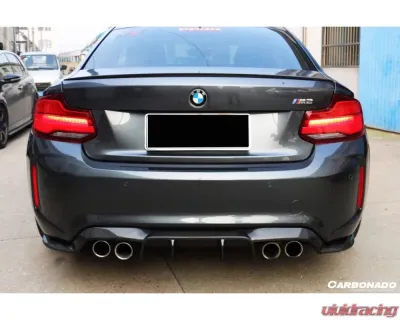 Carbonado FGCF VRS Style Rear Lip BMW M2 F87 2016-2020 - FGCF8477VRS-RL