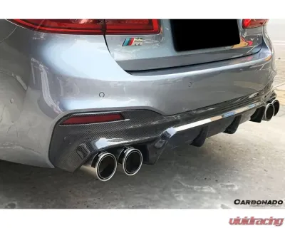Carbonado FGCF ECC Style Rear Lip BMW 5 Series G30 | G38 M-Tech 2017-2019 - FGCF8479ECC-RD