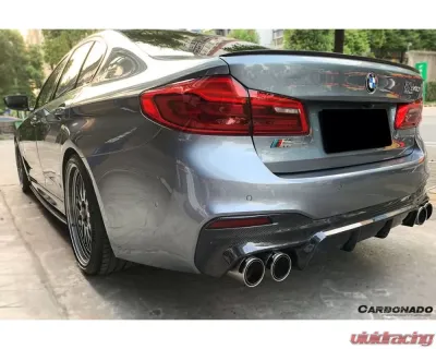 Carbonado FGCF ECC Style Rear Lip BMW 5 Series G30 | G38 M-Tech 2017-2019 - FGCF8479ECC-RD
