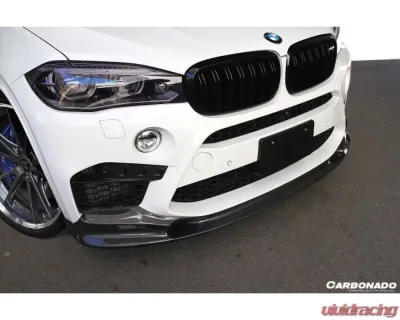 Carbonado CFRP 3D Style Front Lip BMW X5M | X6M 2015-2019 - CF8480D3-FL