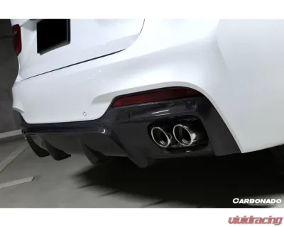 Carbonado FGCF 3D Style Rear Lip BMW X6 F16 M-Tech 2014-2019 - FGCF8481D3-RD