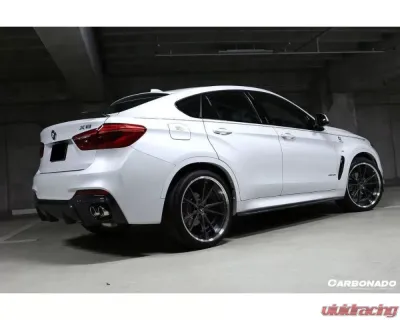 Carbonado CFRP 3D Style Side Skirts BMW X6 F16 M-Tech 2014-2019 - CF8481D3-SS