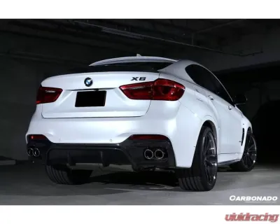 Carbonado CFRP 3D Style Trunk Spoiler BMW X6 F16 M-Tech 2014-2019 - CF8481D3-TS