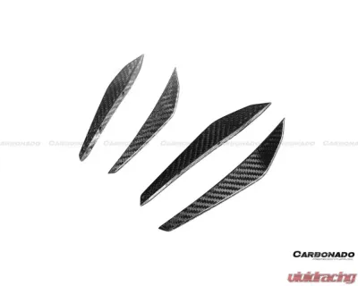 Carbonado CFRP MP Style Front Canards BMW M3 | M4 2021+ - CF8485MP-CRD