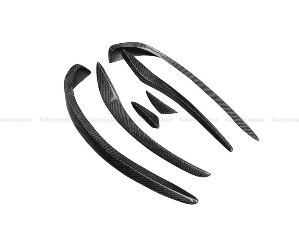 Carbonado CFRP RZS Style Front Canards Mercedes Benz CLA Sport | CLA45 AMG W117 2014-2016 - CF8496RZR.CA