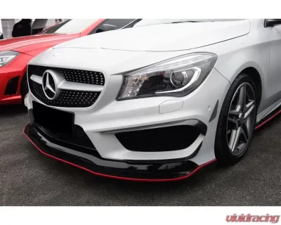 Carbonado CFRP RZS Style Front Canards Mercedes Benz CLA Sport | CLA45 AMG W117 2014-2016 - CF8496RZR.CA