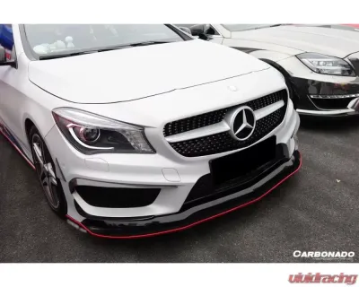 Carbonado CFRP RZS Style Front Canards Mercedes Benz CLA Sport | CLA45 AMG W117 2014-2016 - CF8496RZR.CA