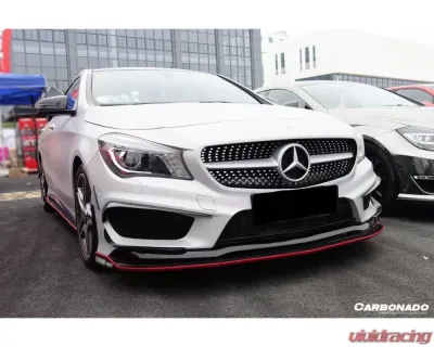 Carbonado CFRP RZS Style Front Canards Mercedes Benz CLA Sport | CLA45 AMG W117 2014-2016 - CF8496RZR.CA