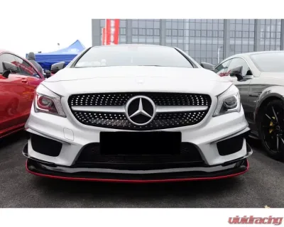 Carbonado CFRP RS Style Front Lip for Mercedes Benz CLA Sport/CLA45 AMG W117 2014-2016 - CF8496RZR.FL