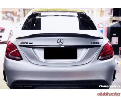 Carbonado Carbonado CFRP PS Style Trunk Spoiler for Mercedes Benz C-Class W205 2015-2021 - CF8502BKSS.TS
