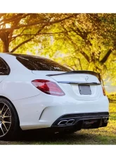 Carbonado Carbonado CFRP PS Style Trunk Spoiler for Mercedes Benz C-Class W205 2015-2021                                     - CF8502BKSS.TS - Image 9