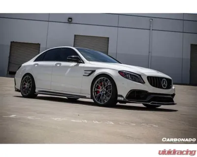 Carbonado CFRP Front Lip for Mercedes Benz C63/S AMG Sedan W205 2015-2021 - CF8502BRS.FL