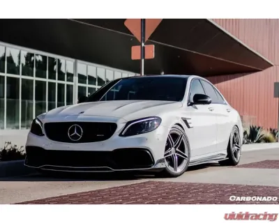 Carbonado CFRP Front Lip for Mercedes Benz C63/S AMG Sedan W205 2015-2021 - CF8502BRS.FL