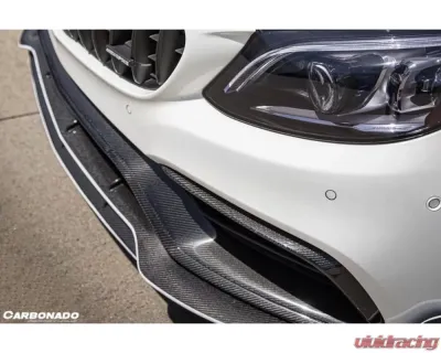 Carbonado CFRP Front Lip for Mercedes Benz C63/S AMG Sedan W205 2015-2021 - CF8502BRS.FL