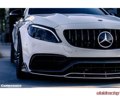 Carbonado CFRP Front Lip for Mercedes Benz C63/S AMG Sedan W205 2015-2021 - CF8502BRS.FL