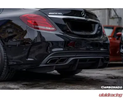 Carbonado CFRP PS Style Rear Diffuser Mercedes Benz C63 | S AMG Sedan W205 2015-2021 - CF8502PSM.RD