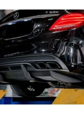 Carbonado CFRP PS Style Rear Diffuser Mercedes Benz C63 | S AMG Sedan W205 2015-2021                                     - CF8502PSM.RD - Image 13