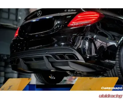 Carbonado CFRP PS Style Rear Diffuser Mercedes Benz C63 | S AMG Sedan W205 2015-2021 - CF8502PSM.RD