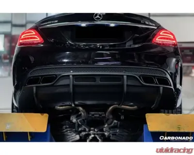 Carbonado CFRP PS Style Rear Diffuser Mercedes Benz C63 | S AMG Sedan W205 2015-2021 - CF8502PSM.RD