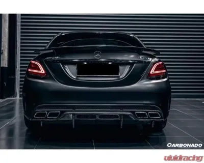 Carbonado CFRP PS Style Rear Diffuser Mercedes Benz C63 | S AMG Sedan W205 2015-2021 - CF8502PSM.RD