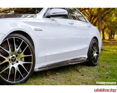 Carbonado CFRP PS Style Side Skirts Mercedes Benz C-Class W205 Sedan 2015-2021 - CF8502PSM.SS