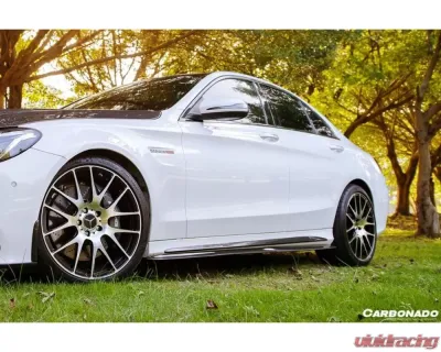 Carbonado CFRP PS Style Side Skirts Mercedes Benz C-Class W205 Sedan 2015-2021 - CF8502PSM.SS