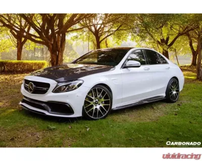 Carbonado CFRP PS Style Side Skirts Mercedes Benz C-Class W205 Sedan 2015-2021 - CF8502PSM.SS