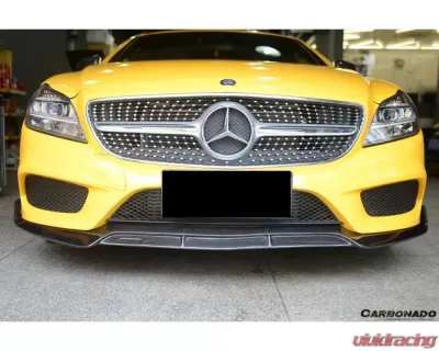 Carbonado CFRP BRS Style Front Lip for Mercedes Benz CLS Class W218 Sport 2014-2017 - CF8505BRS.FL