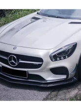 Carbonado CFRP RZS Style Front Bumper Canards Mercedes Benz AMG GT | GTS 2015-2017                                     - CF8508RZS-FCRD - Image 2