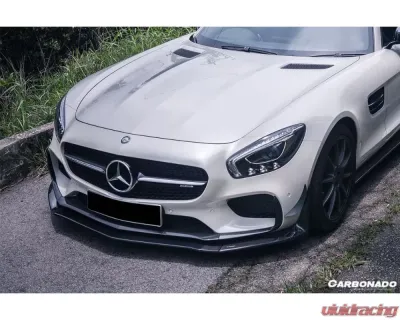 Carbonado CFRP RZS Style Front Bumper Canards Mercedes Benz AMG GT | GTS 2015-2017 - CF8508RZS-FCRD